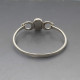 NE FROM Onyx Silver Bangle