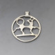 Frank + Regine Juhls Silver Reindeer Pendant