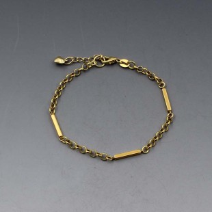 Gold Vermeil Art Deco Style Bar Bracelet