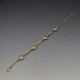  Clear Quartz and Gold Vermeil Bezel Bracelet 