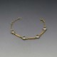  Clear Quartz and Gold Vermeil Bar Bracelet 