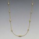 Long Sterling Silver Beads Necklace