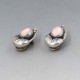 Georg Jensen Rose Quartz Silver Earrings 2003